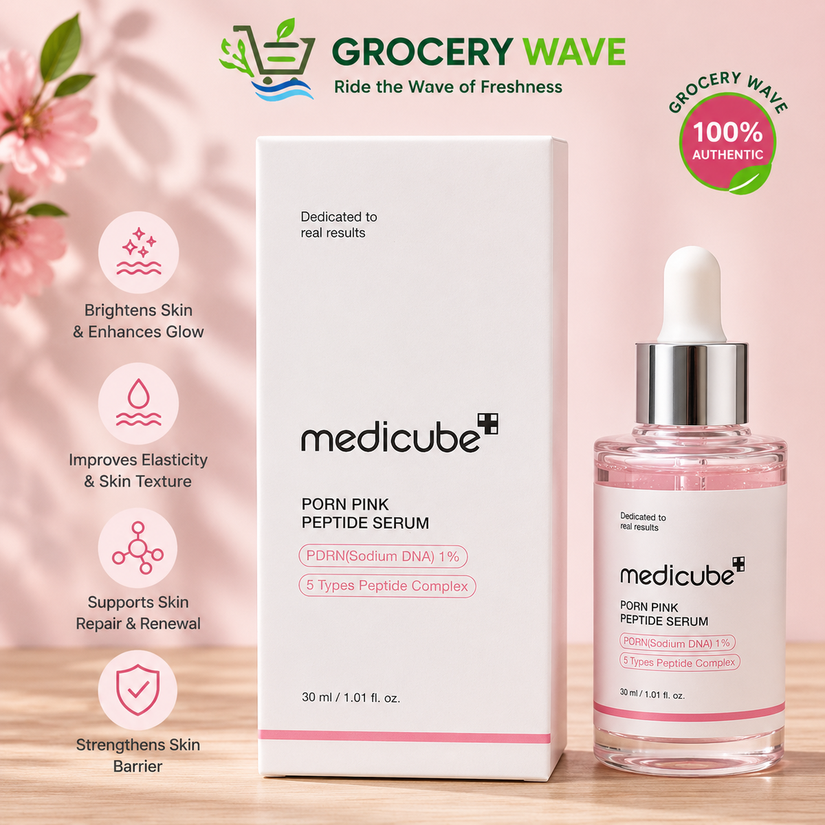 MEDICUBE PDRN PINK PEPTIDE SERUM 30ML
