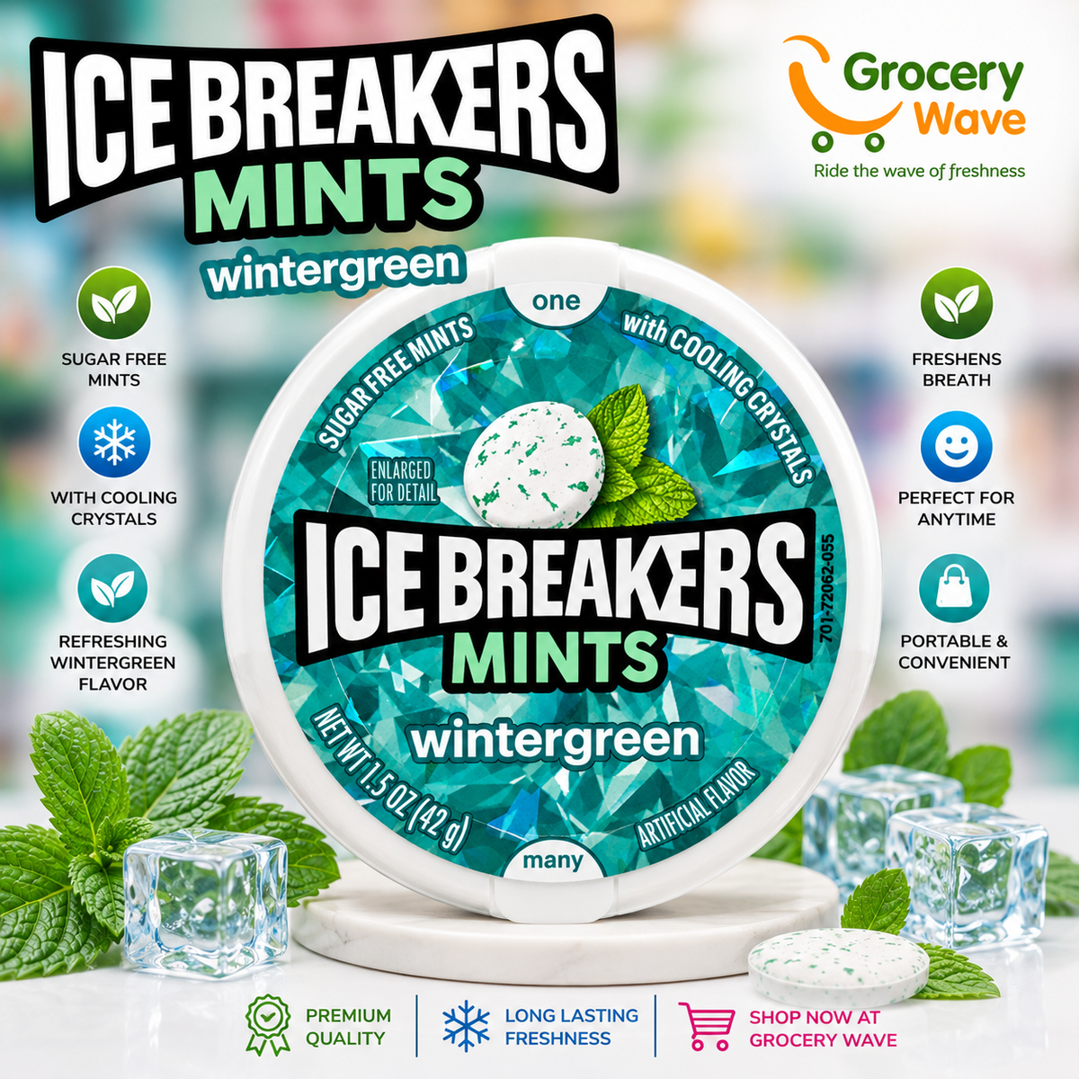 Ice Breakers Mints Winer Green 42g
