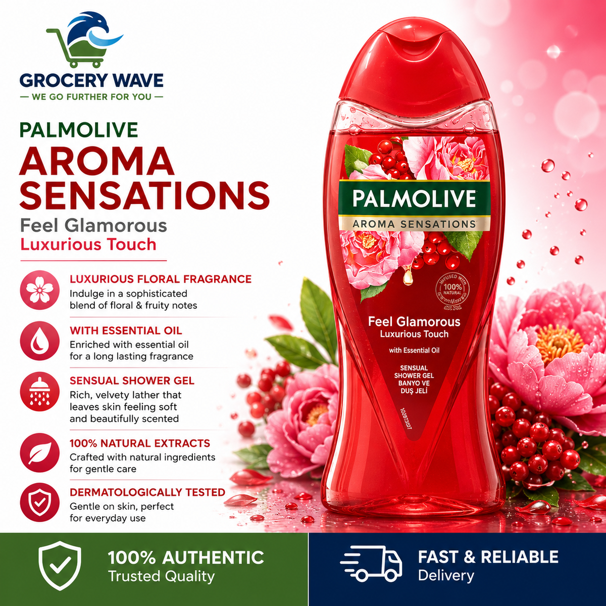 PALMOLIVE AROMA SENSATION FEEL THE MASSAGE  SHOWER CREAM 473ML