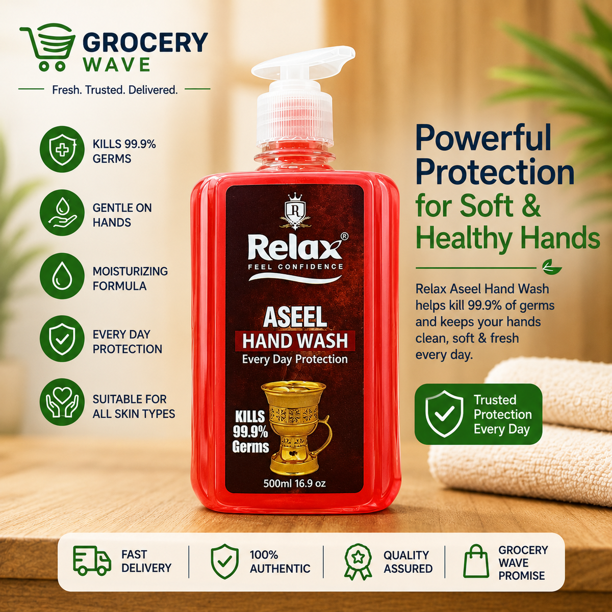 RELAX ASEEL HAND WASH 500 ML