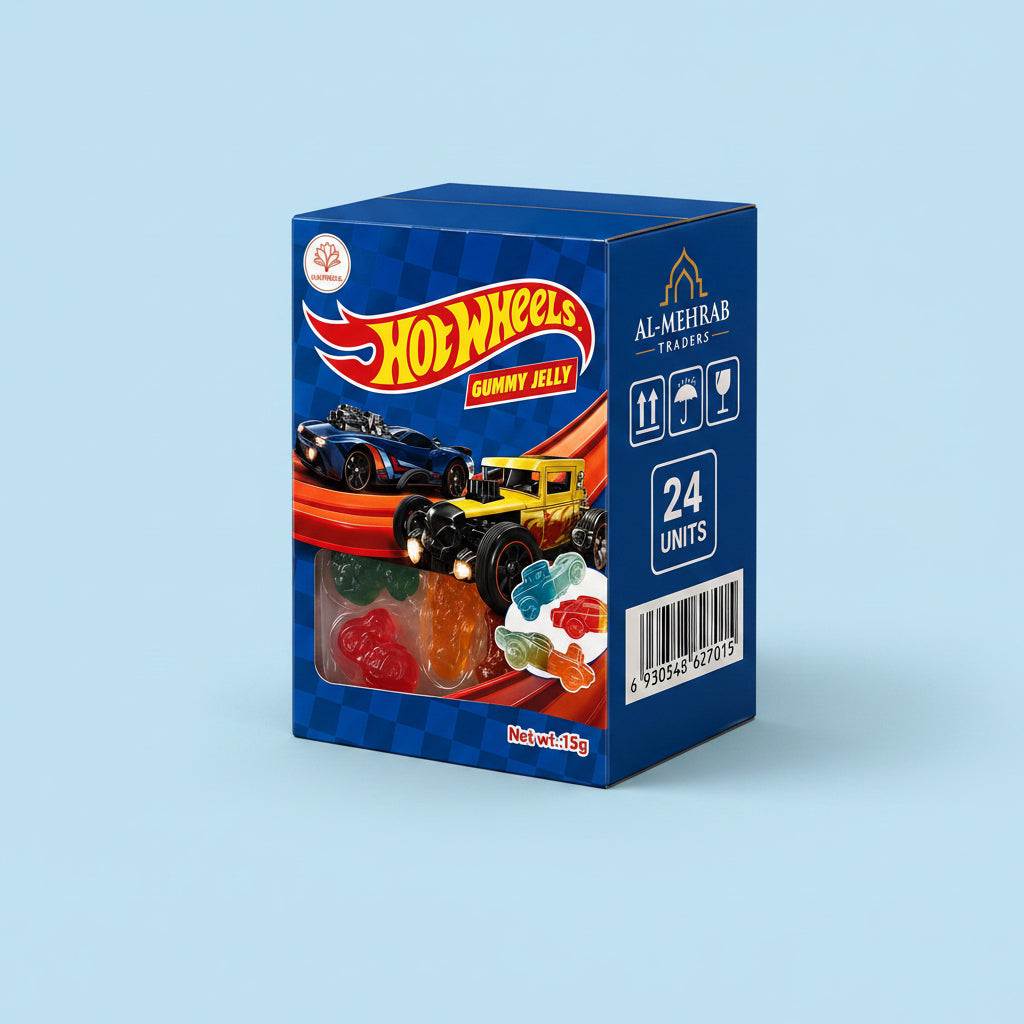 Daffodils Hot Wheels Gummy Jelly Box of 24pc’s