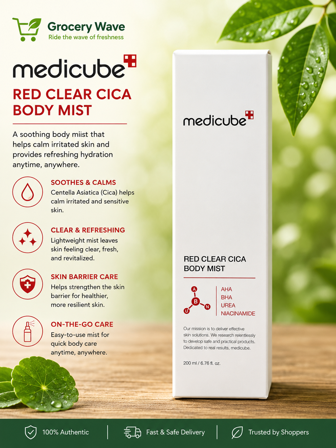 Medicube Red Clear Cica Body Mist 200ml