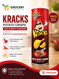 KRACKS HOT & SPICY POTATO CRISPS