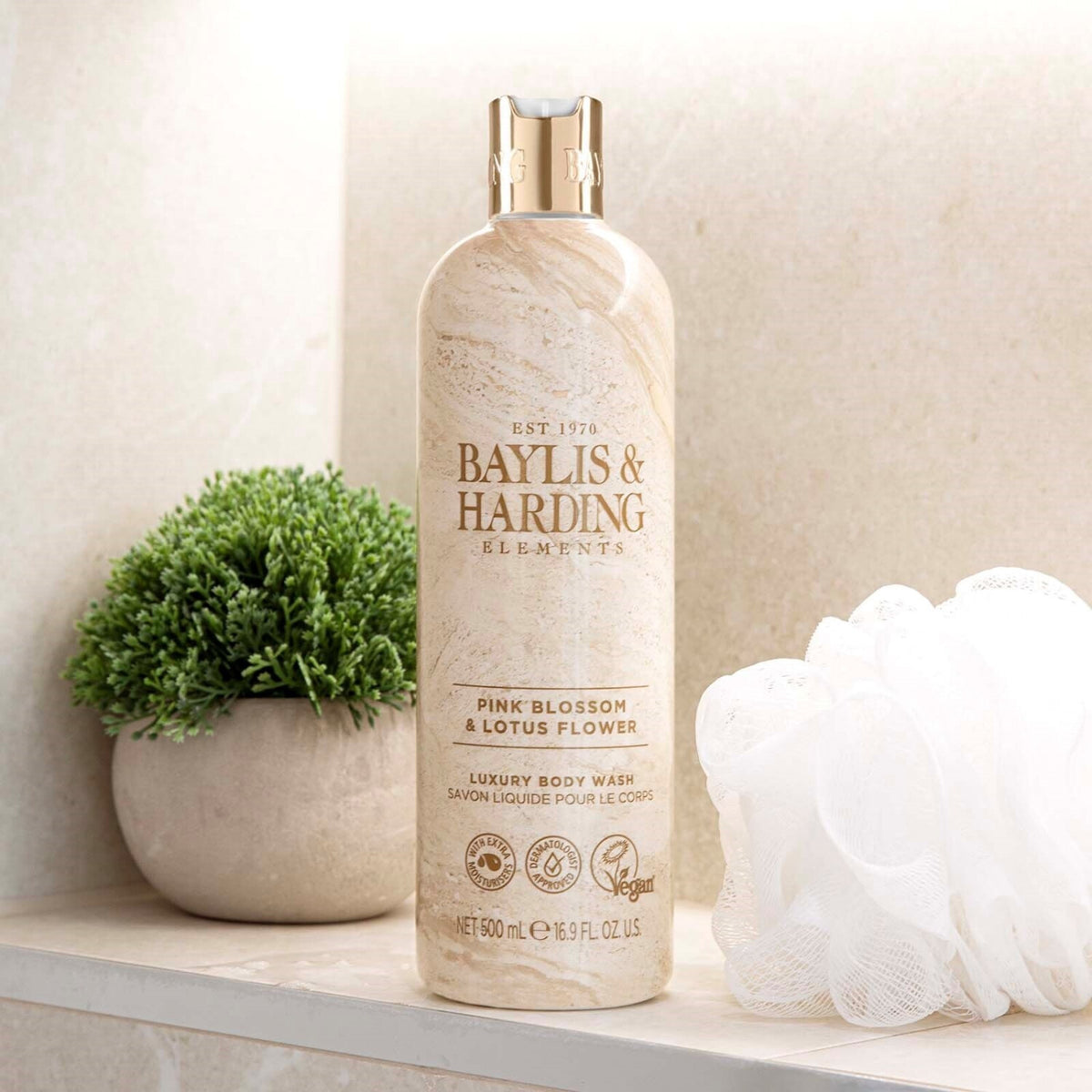 Baylis & Harding Elements Pink Blossom & Lotus Flower Body Wash