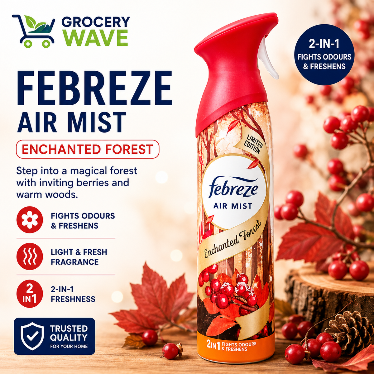 FEBREZE AIR MIST ENHANTED FOREST 185 ML
