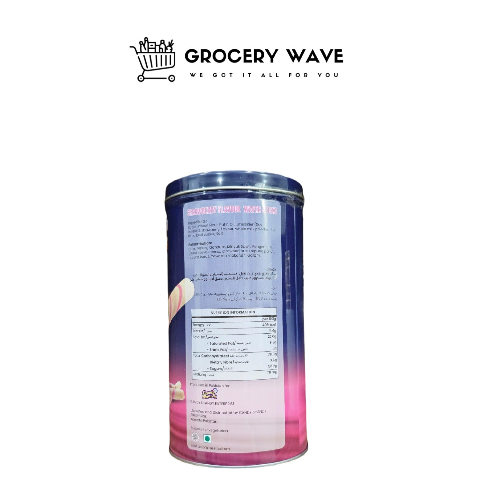 Crispique Haute Cuisine Couture Wafer Sticks with Strawberry Twist