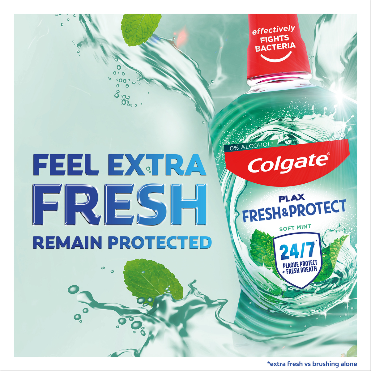 Colgate Plax Soft Alcohol Free Mouthwash, Soft Mint, 500 ml