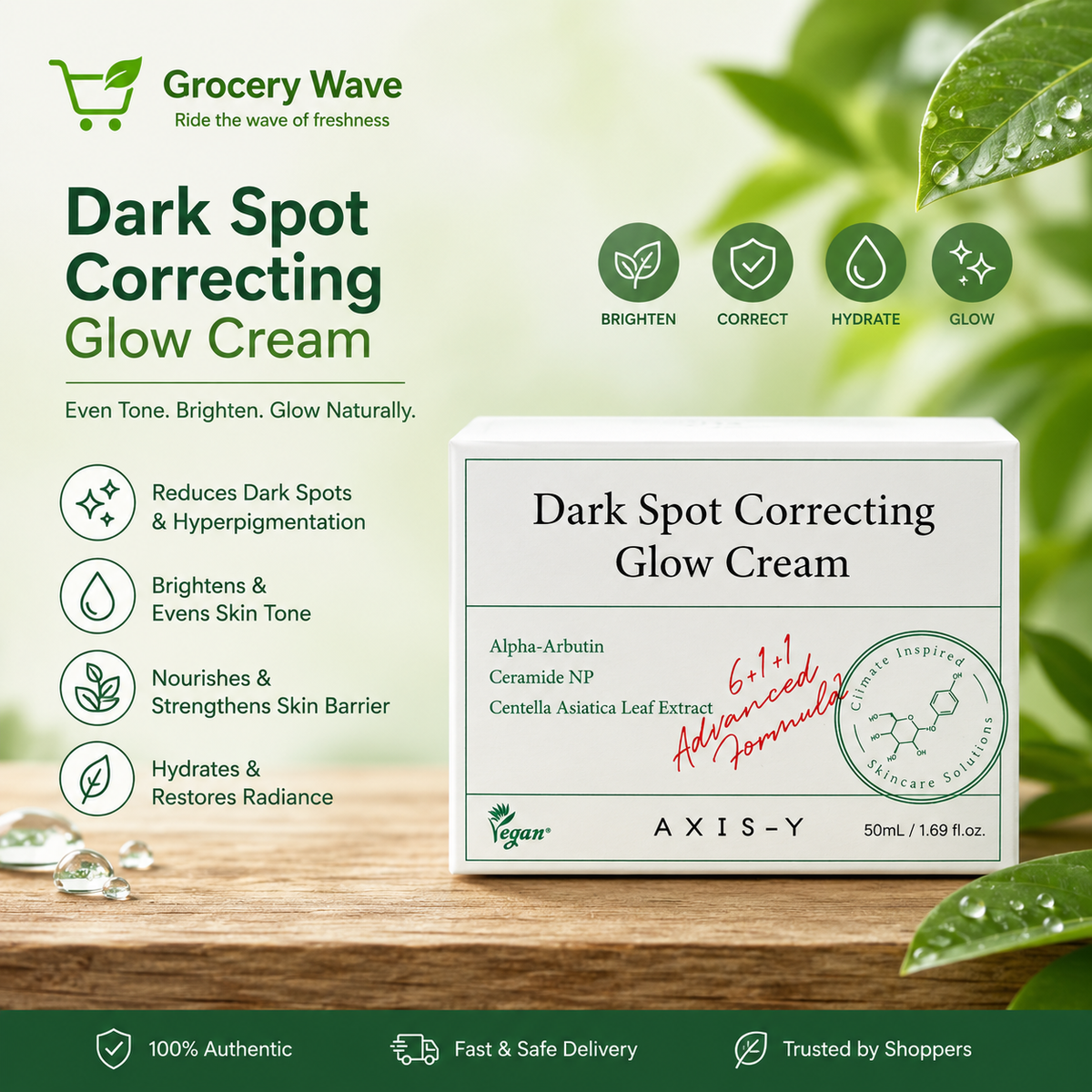 Axis-Y Dark Spot Correcting Glow Cream 50Ml