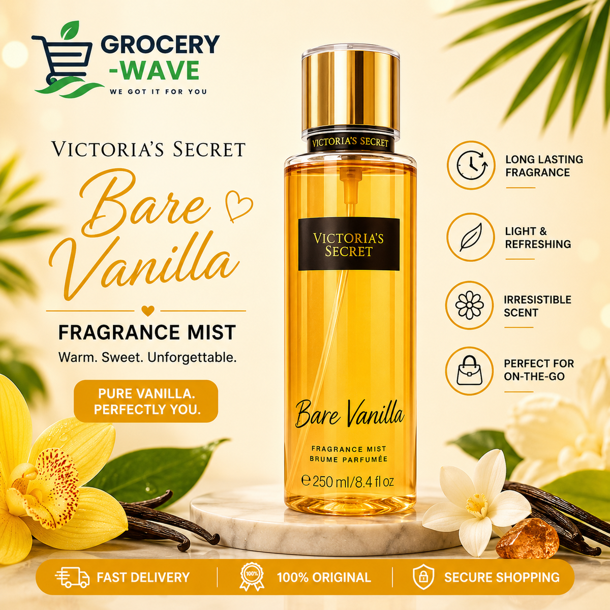 Victoria's Secret Bare Vanilla Fragrance Mist 250ml