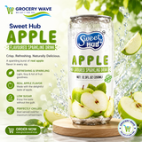 SWEET HUB APPLE FLAVOURED SPARKLING WATER 350ML