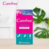 Carefree Panty Liner Mix Cotton Unscented 20 Pieces