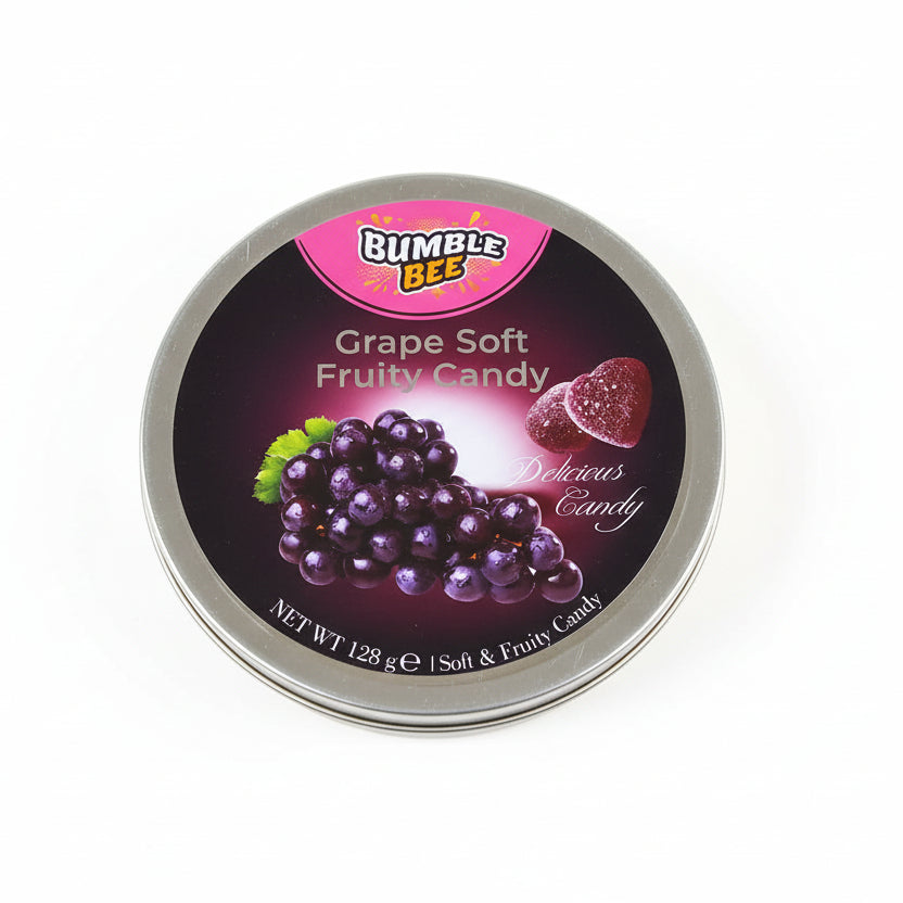 Bumble Bee Grape Soft Fruity Delicious Candy 128g
