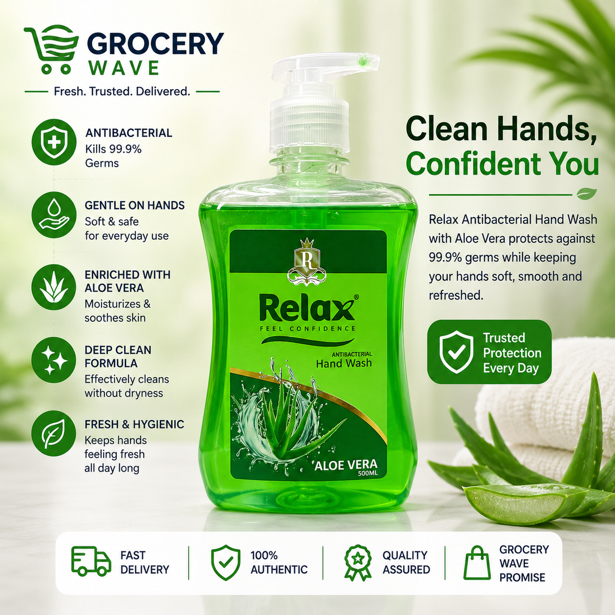 RELAX ALOE VERA HAND WASH