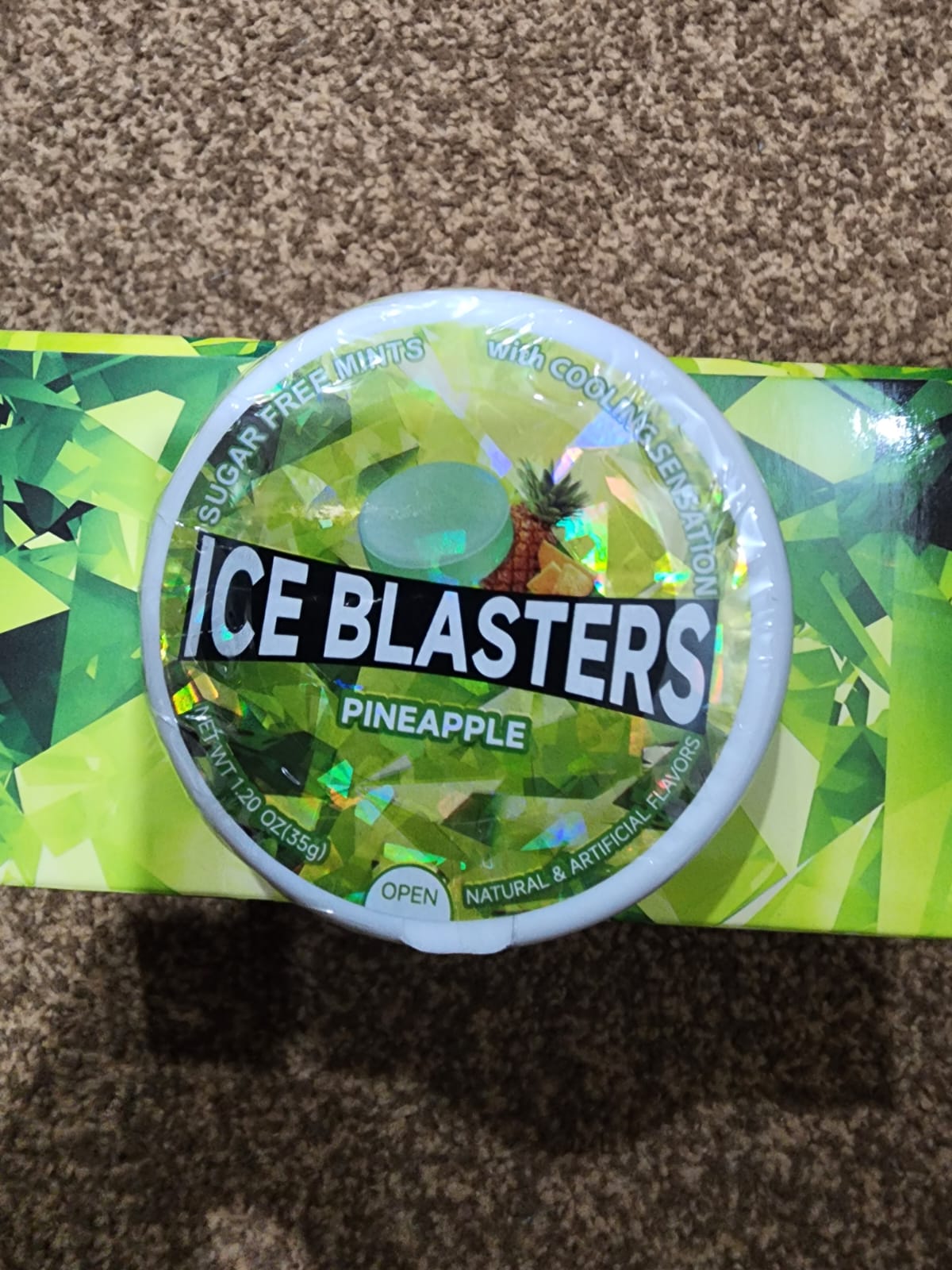 ICE BLASTERS PINEAPPLE MINTS
