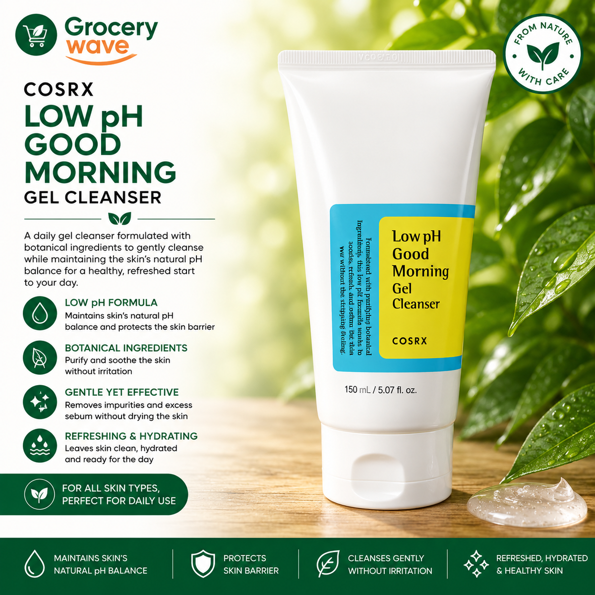 Cosrx - Low pH Good Morning Gel Cleanser 150ml