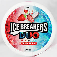 Ice Breakers Duo Fruit+Cool Strawberry Gum 42g