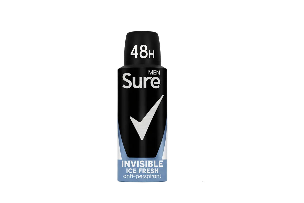 Sure Men Invisible Ice Fresh Antiperspirant Spray 48hr 200 ML
