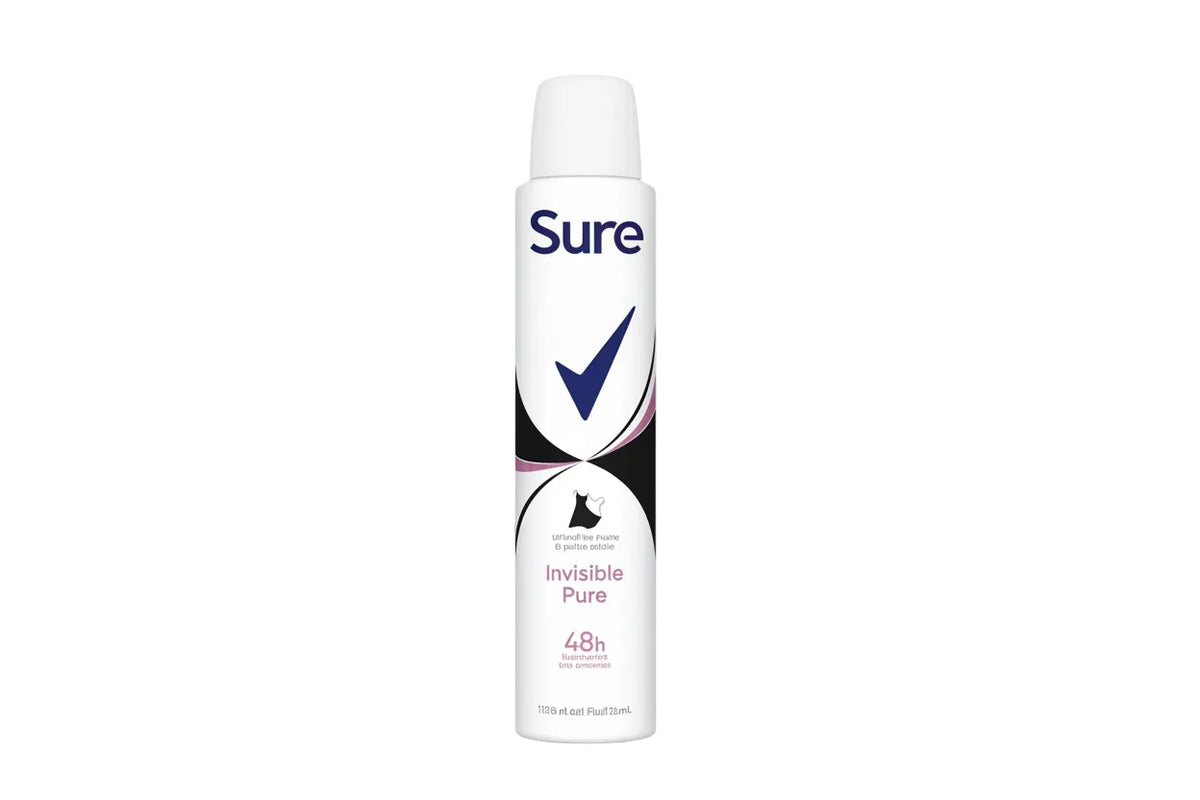 SURE A/P SPRAY WOMEN INVISIBLE PURE 200 ML