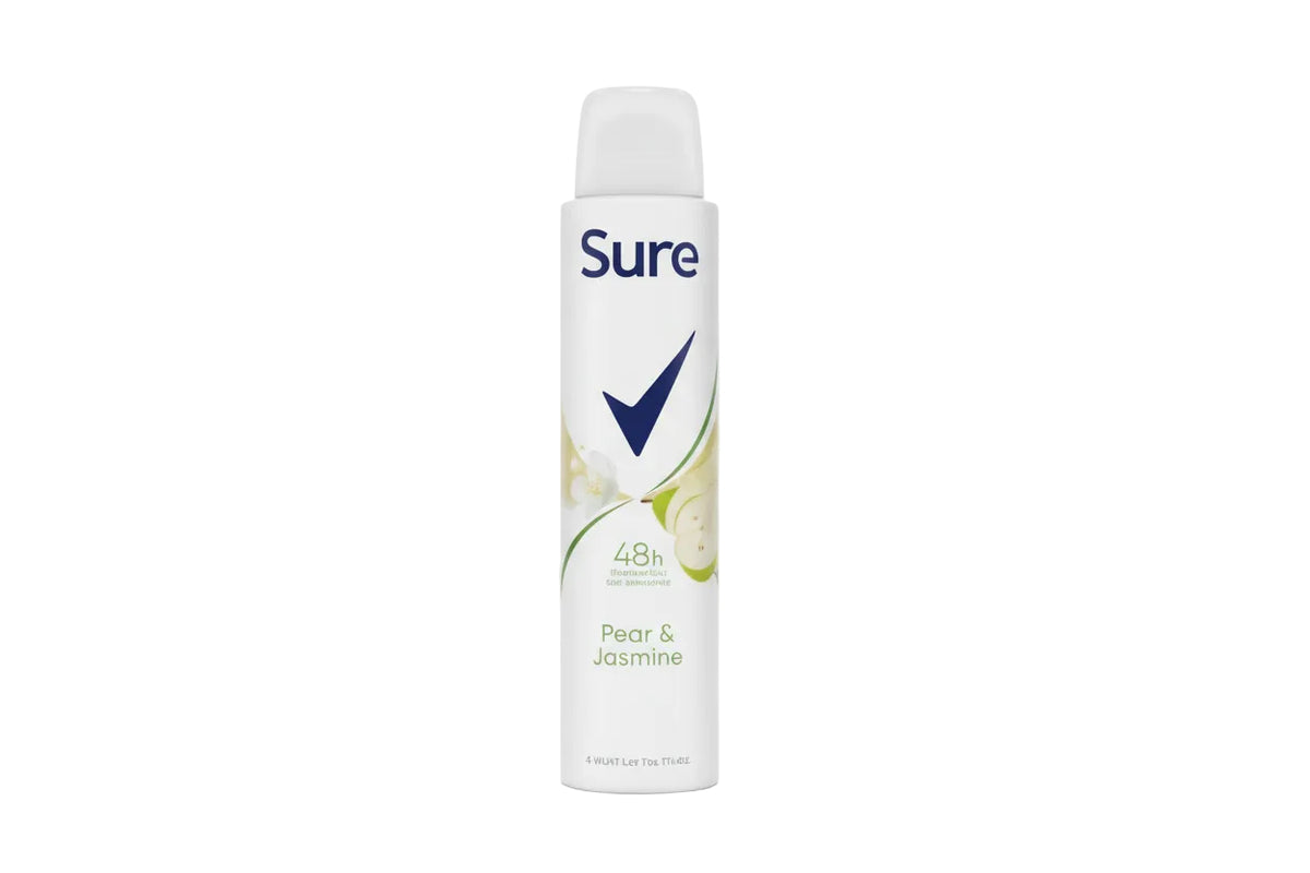 SURE A/P SPRAY WOMEN PEAR & JASMINE 200 ML