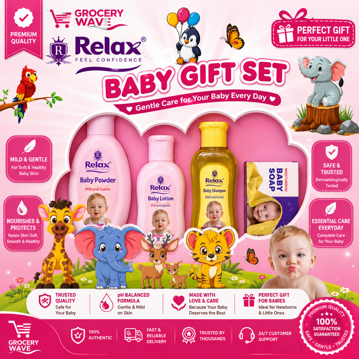 RELAX BABY GIFT SET FOR GIRL