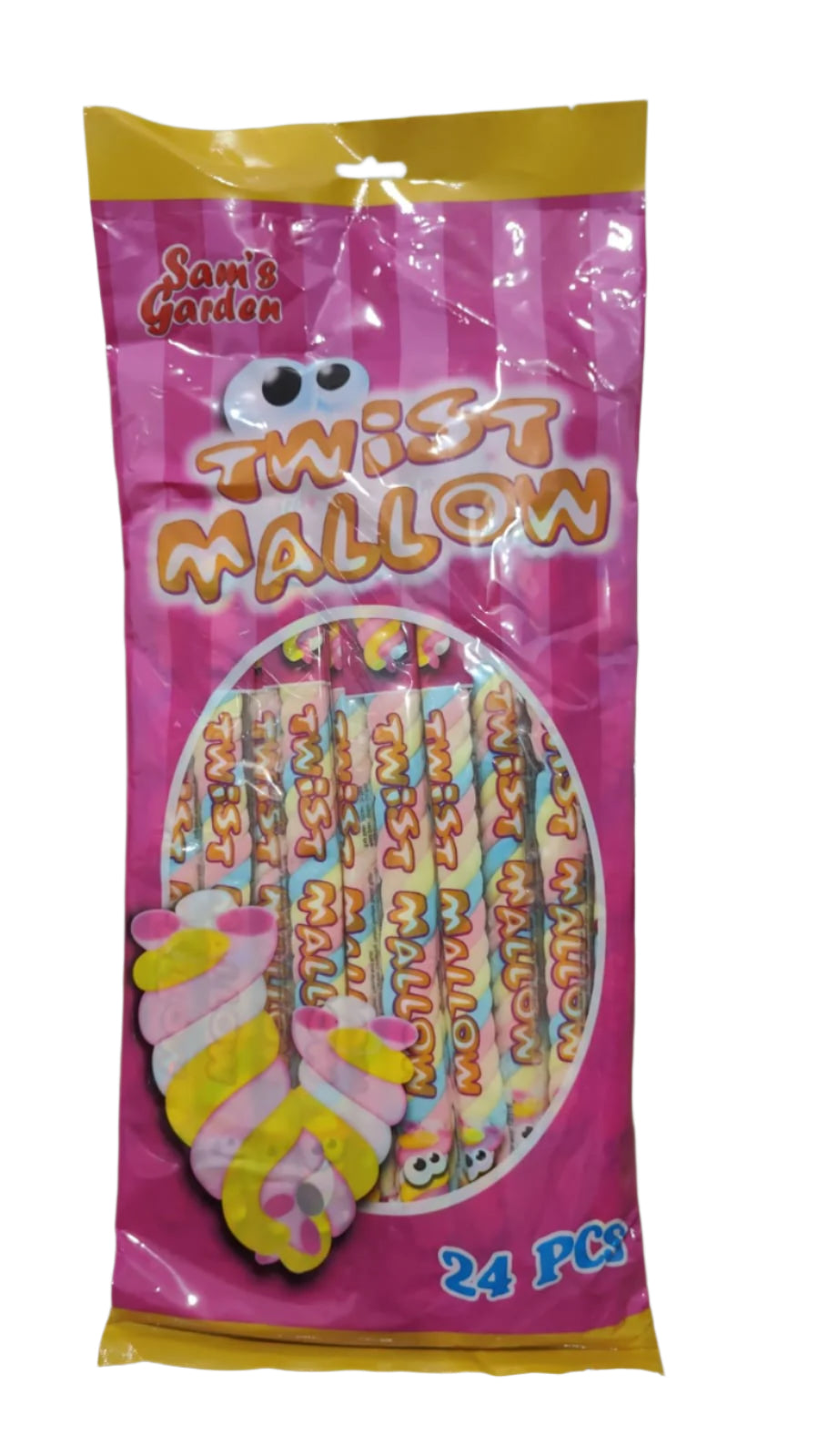 SAM'S GARDEN TWIST MALLOW  STICKS MARSHMALLOW 24 PCS