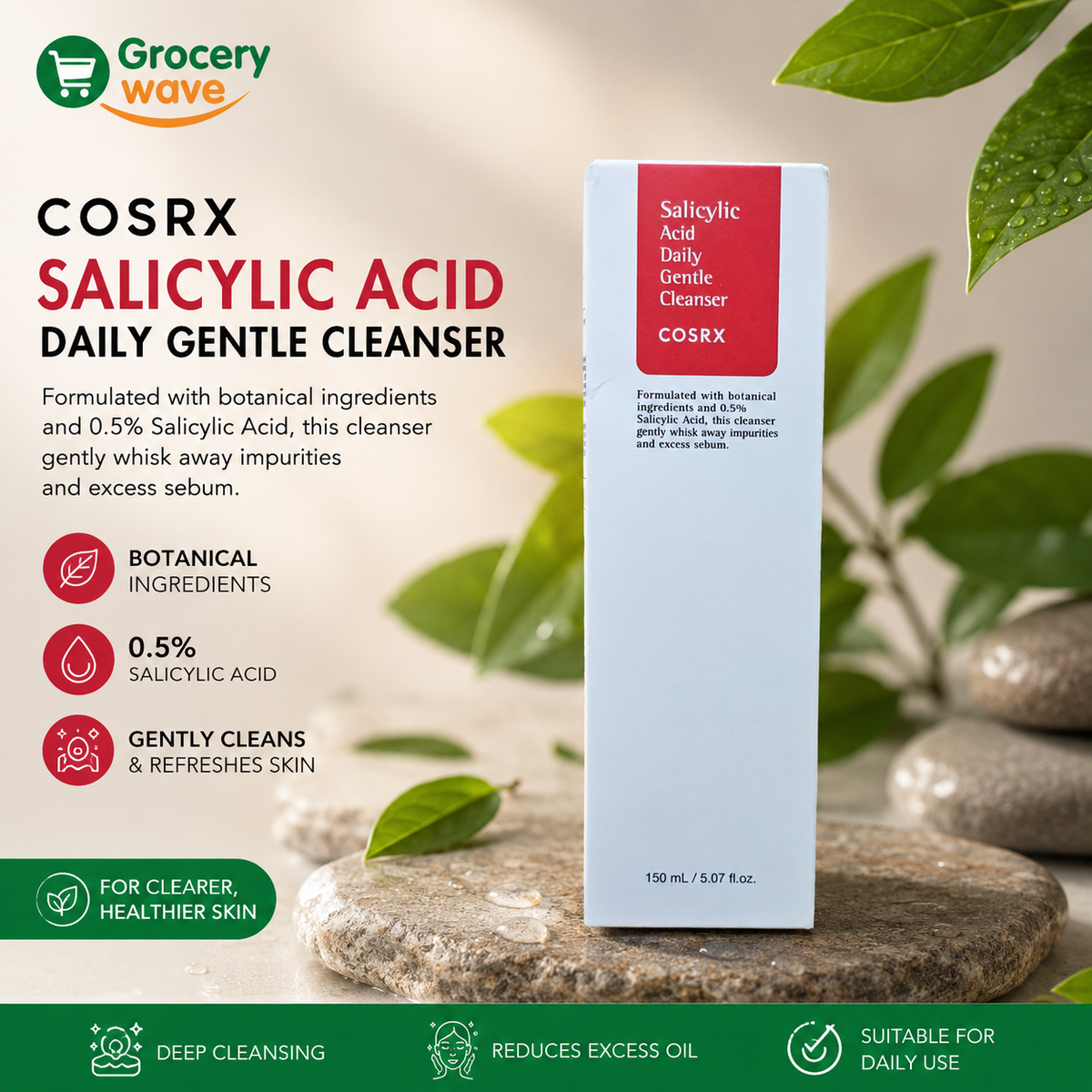 Cosrx - Salicylic Acid Gentle Daily Cleanser 150ml