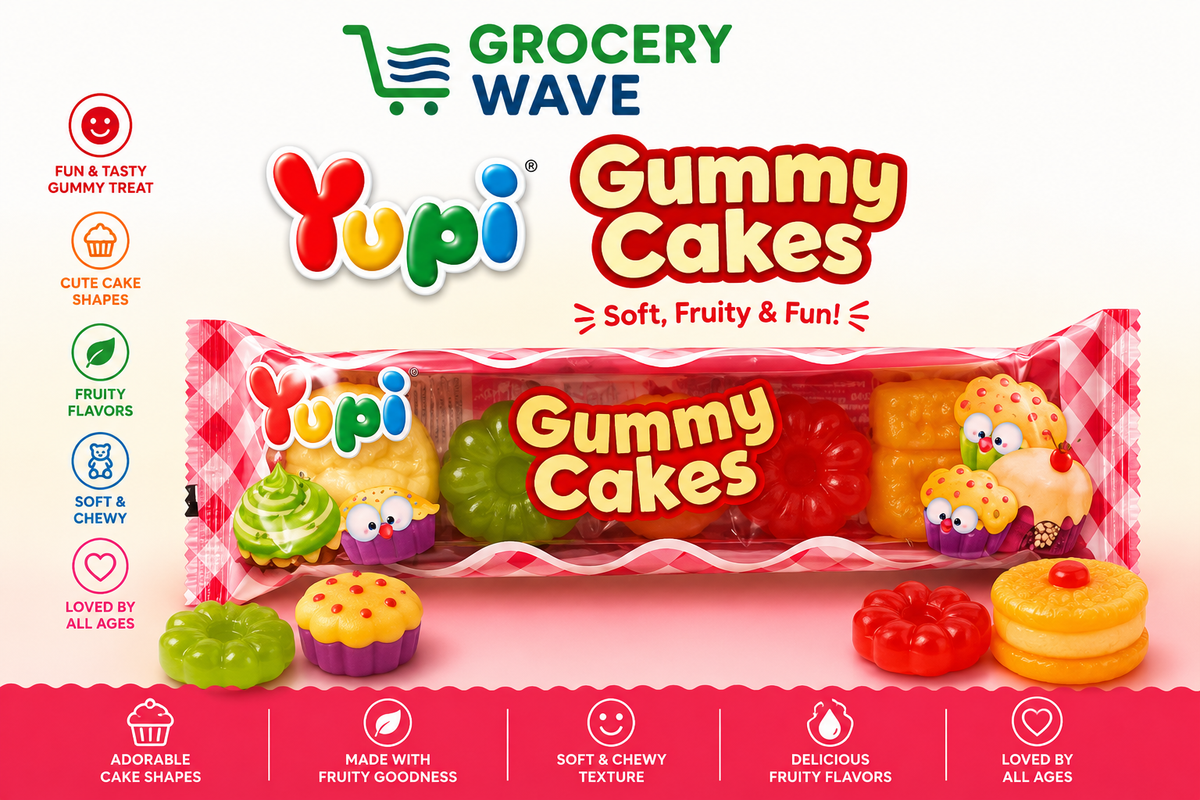 YUPI JELLY GUMMY CAKES 28 GM
