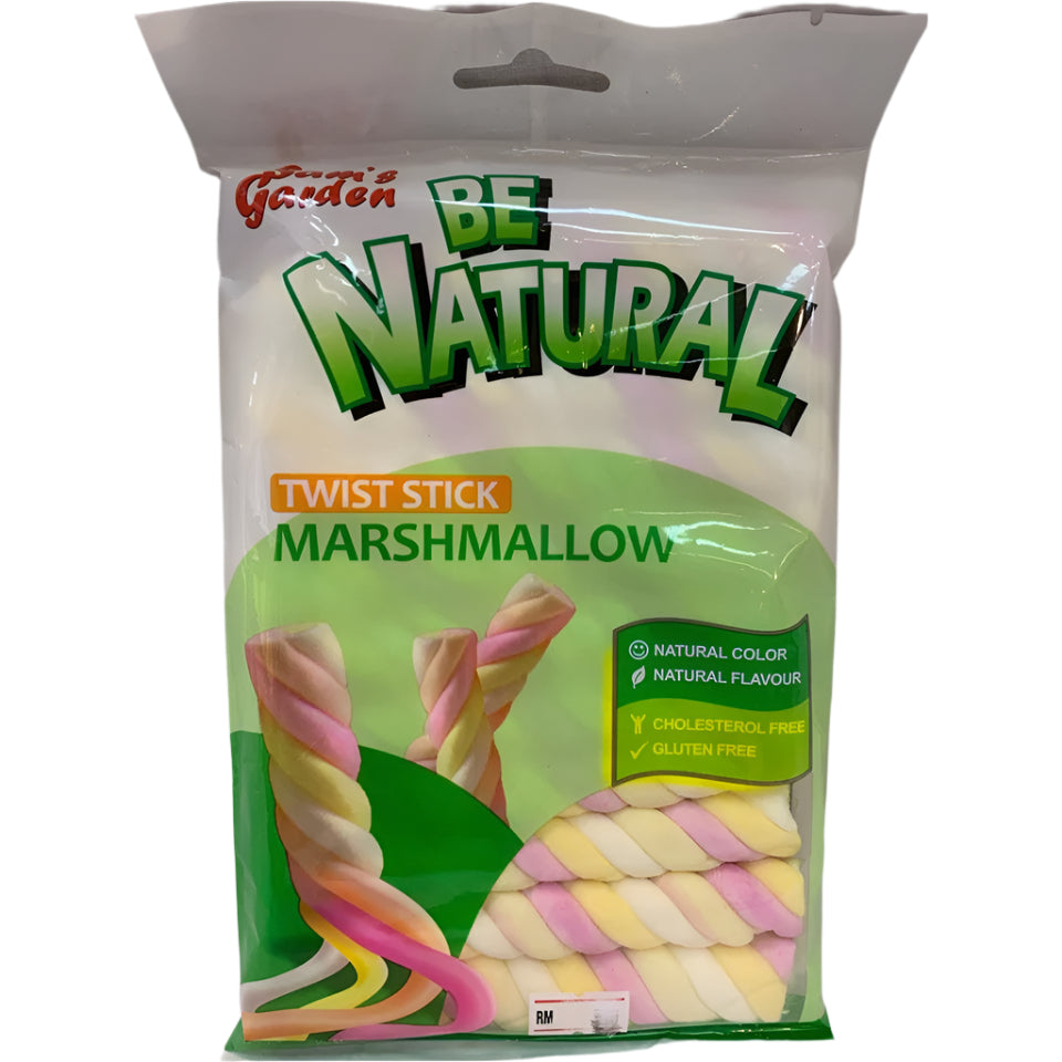 SAMS GARDEN BE NATURAL TWIST STICK MARSHMALLOW 100G