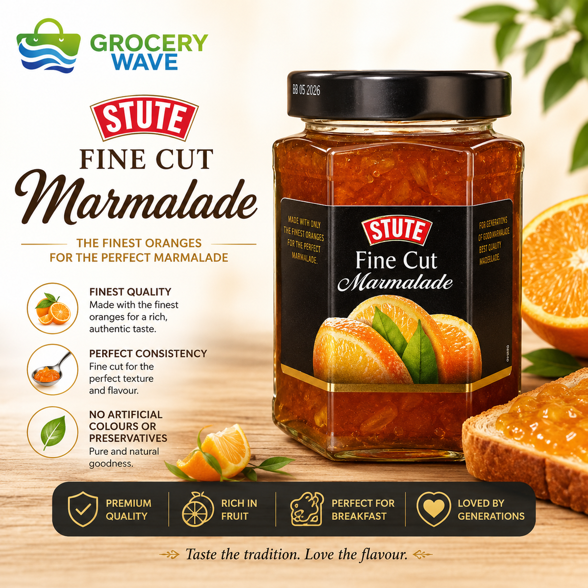 STUTE FINE CUT MARMALADE