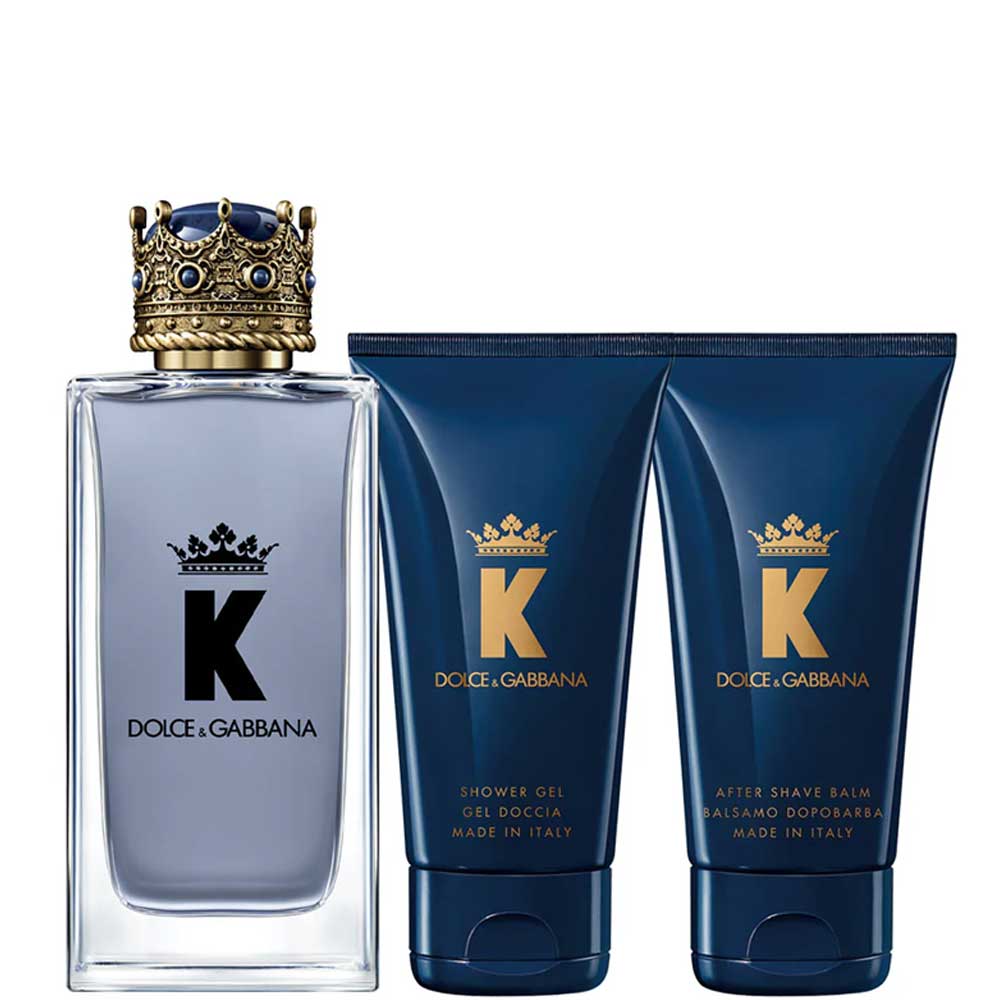 DOLCE & GABBANA KING MEN EDP 3S SET (100ML+50ML A/SHAVE+50MLS/GELL)