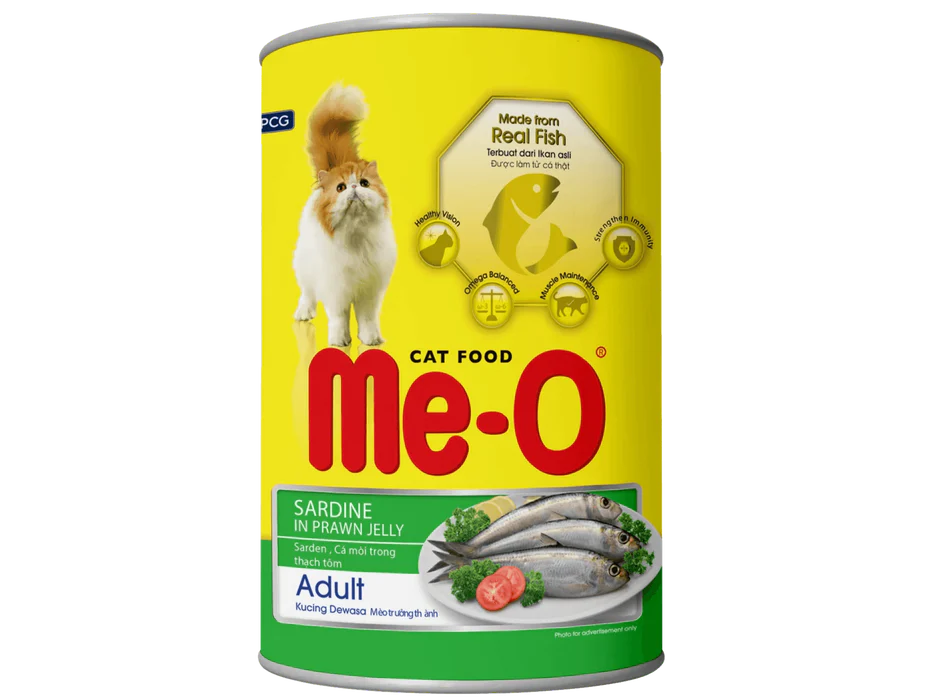 ME-O CANNED ADULT CAT FOOD - SARDINE IN JELLY 400GM