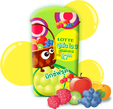 Lotte Fusen No Mi Mixed Fruit