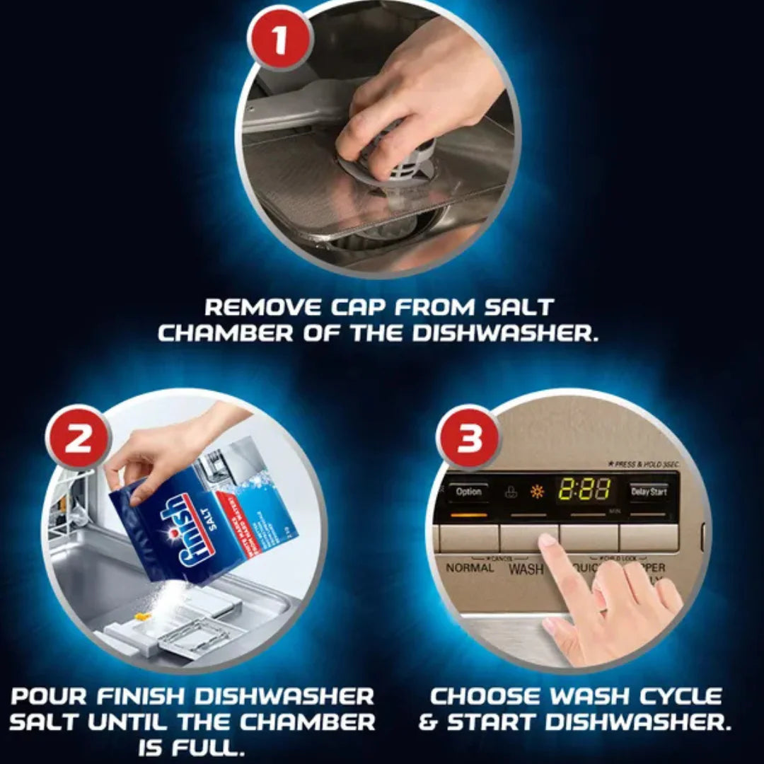 FINISH DISHWASHER SALT PURE POUCH 1 KG