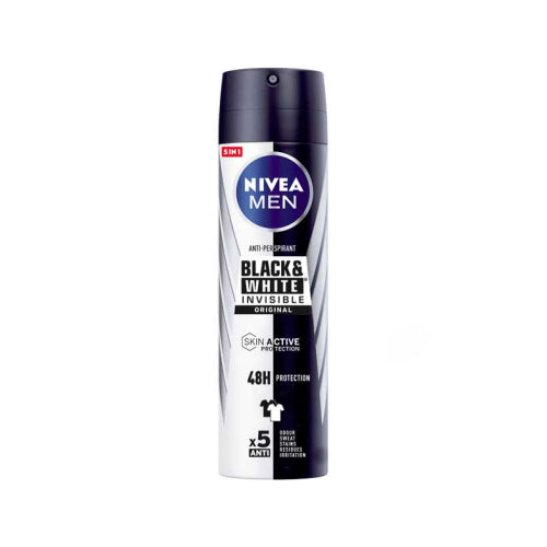 Nivea Men - Anti-Perspirant Dry Impact Invisible for Black & White Spray 200ML