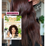 DEXE COLOR FOAM BUBBLE SHAMPOO RED BROWN 10X25ML