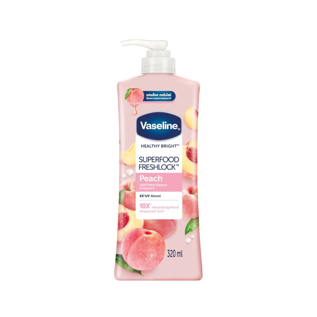 Vaseline Body Lotion Superfood Freshlock Peach 320ml