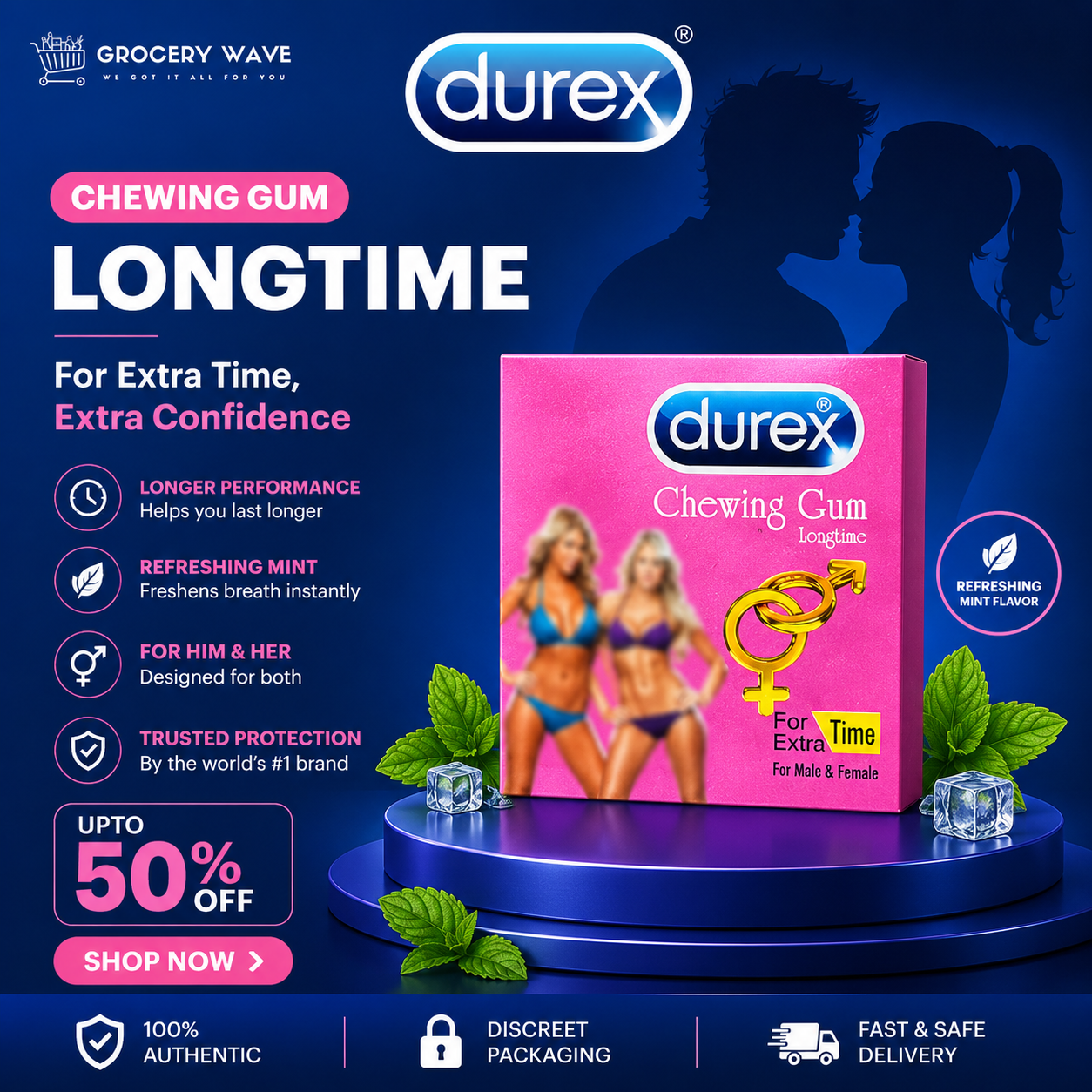 DUREX LONGTIME CHEWING GUM