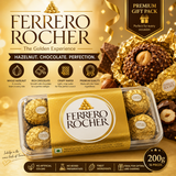 Ferrero Rocher Premium Hazelnut Milk Chocolates Gift Pack – 16 Pieces (200g)