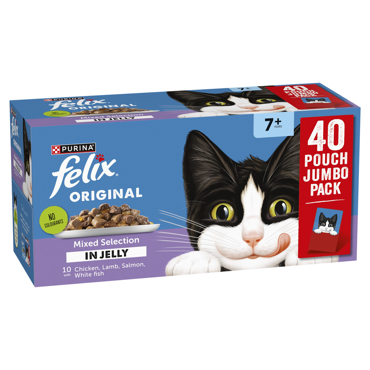 Felix Cat Pouch - Original Senior 7+ Mixed Selection in Jelly 85g