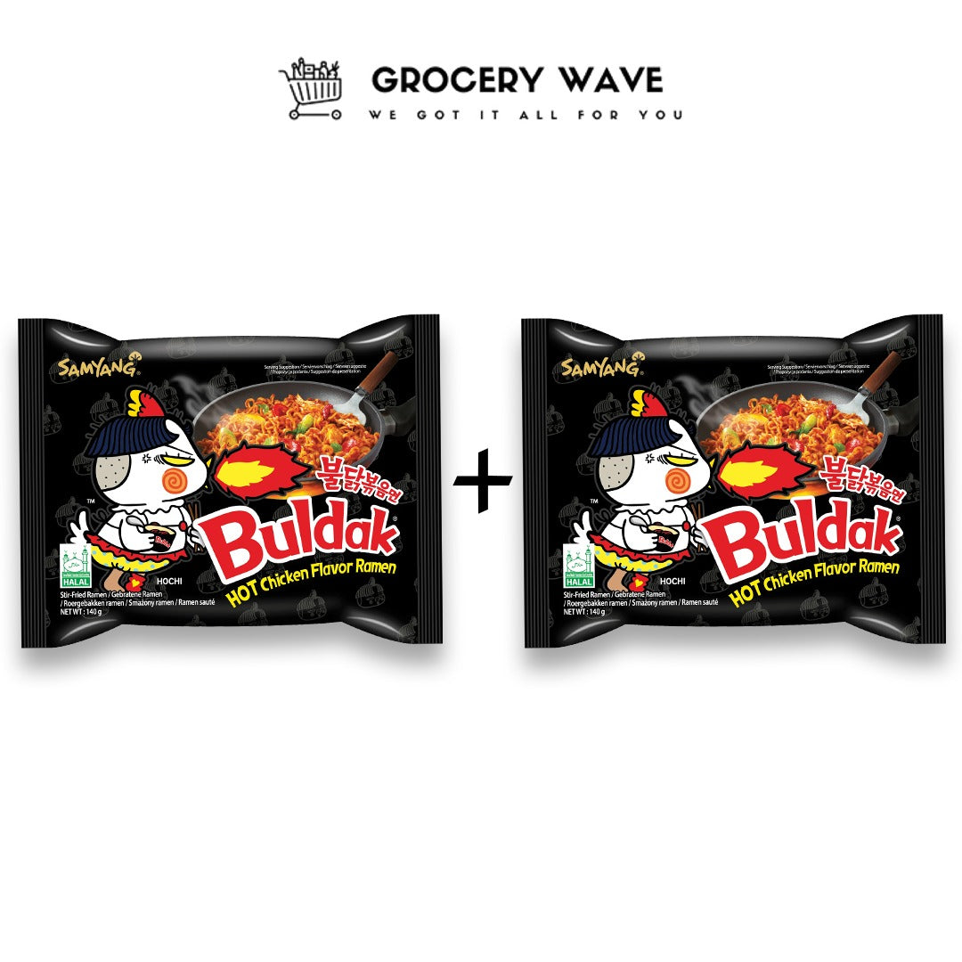 Samyang hot chicken flavour ramen 1+1
