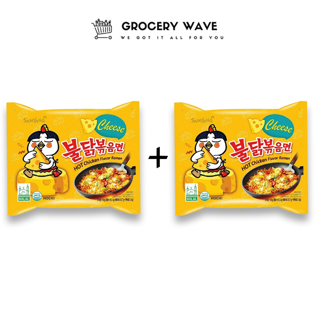 Samyang hot chicken flavour ramen cheese 1+1