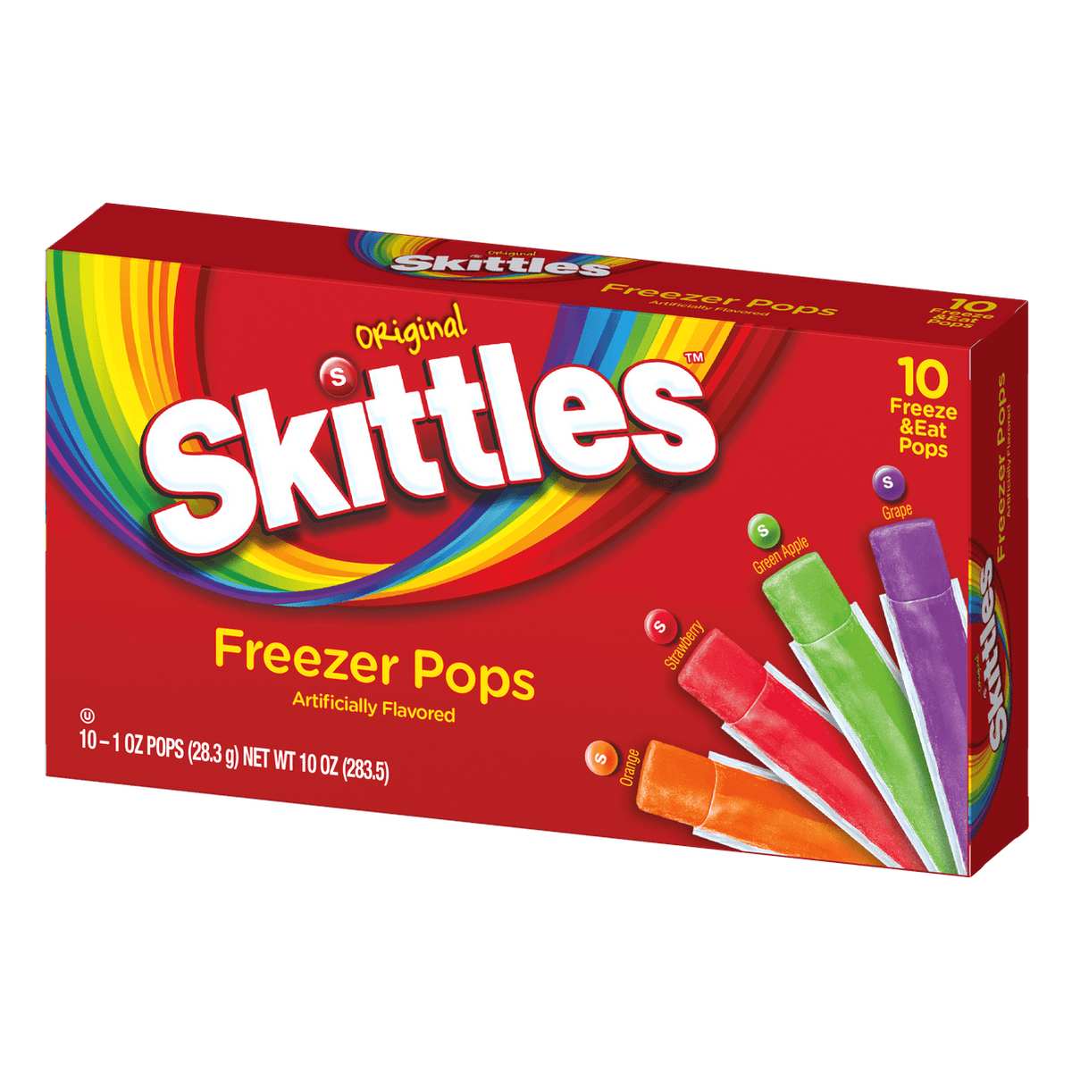 Skittles Freezer Pops Artificially Falvored 283.5gm