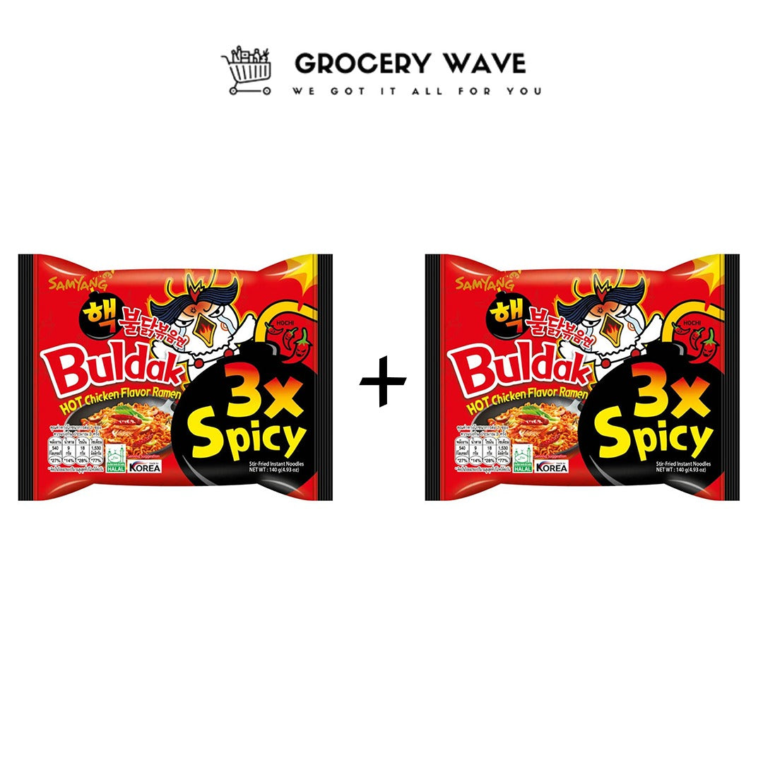 Samyang Buldak Hot Chicken Flavor Ramen 3x Spicy 1+1