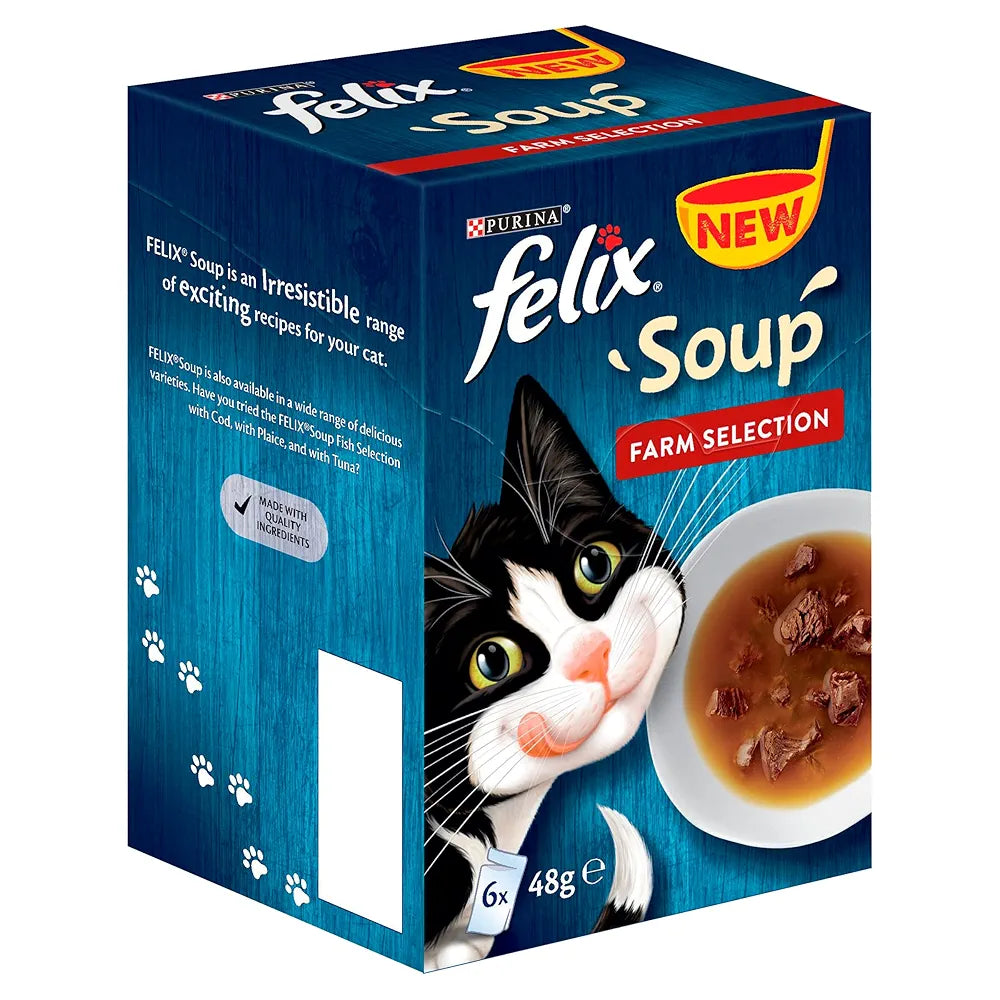 Purina Felix Soup Farm Selection (48g x 6) 6PC BOX