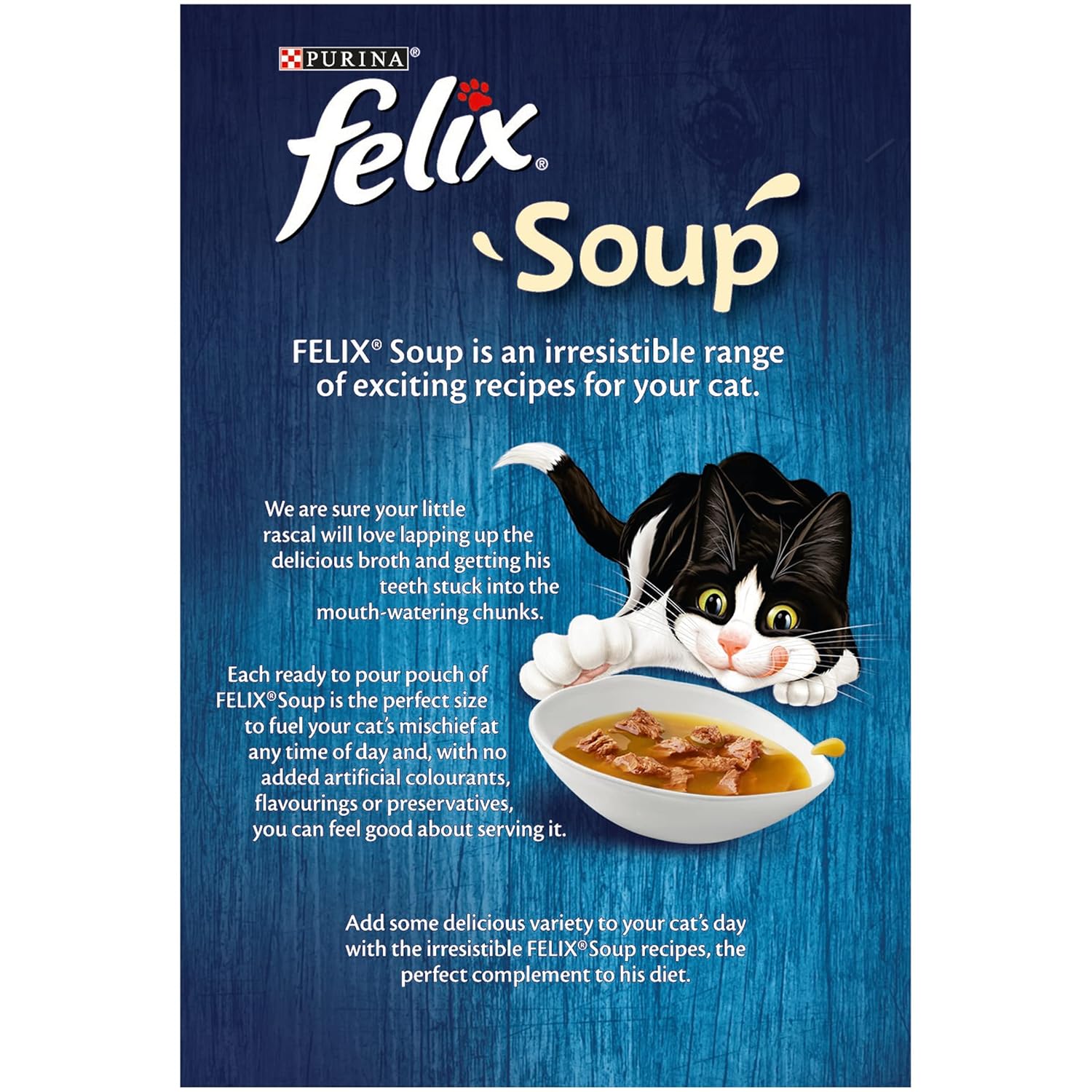 Felix Soup Cat Food Fish Selection Tender Strips 6 48g Pack of 6