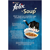 Felix Soup Cat Food Fish Selection Tender Strips 6 48g Pack of 6