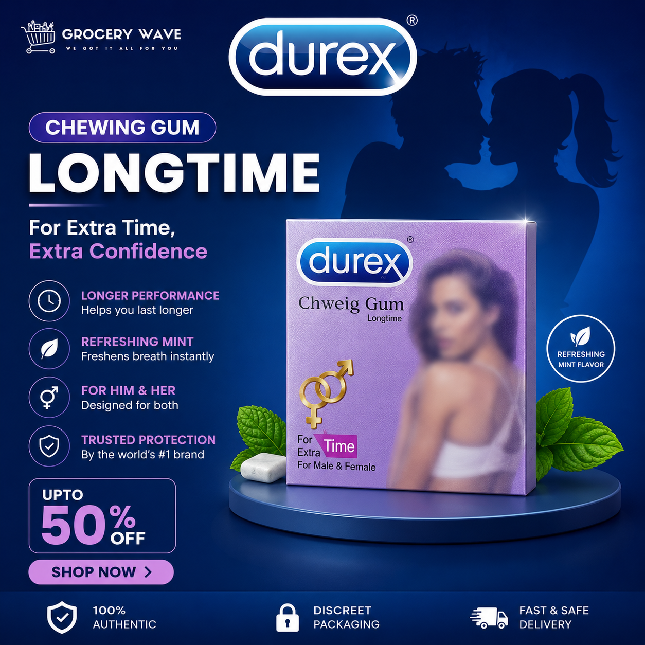 DUREX LONGTIME CHEWING GUM