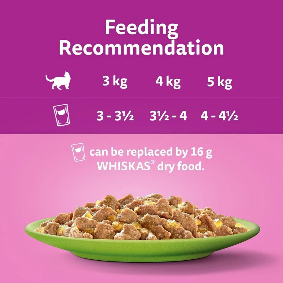 Whiskas® Kitten 2-12 Months Poultry Feasts In Jelly Wet Kitten Food Pouches 12 X 85G