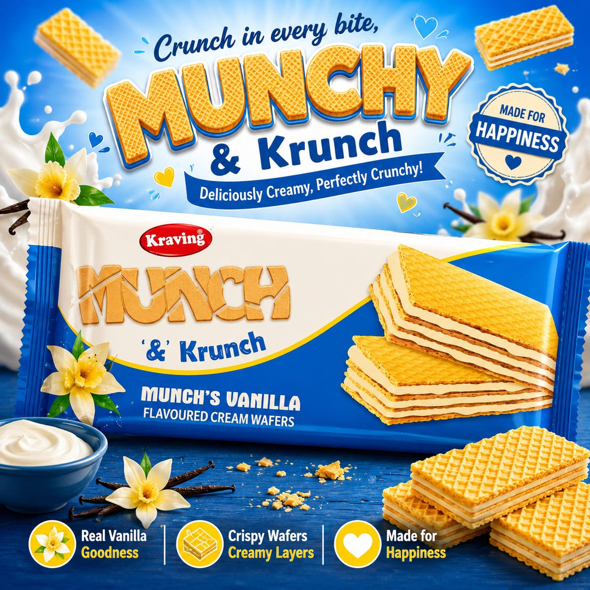 Kraving Munch & Krunch Munch's Vanilla Flavoured