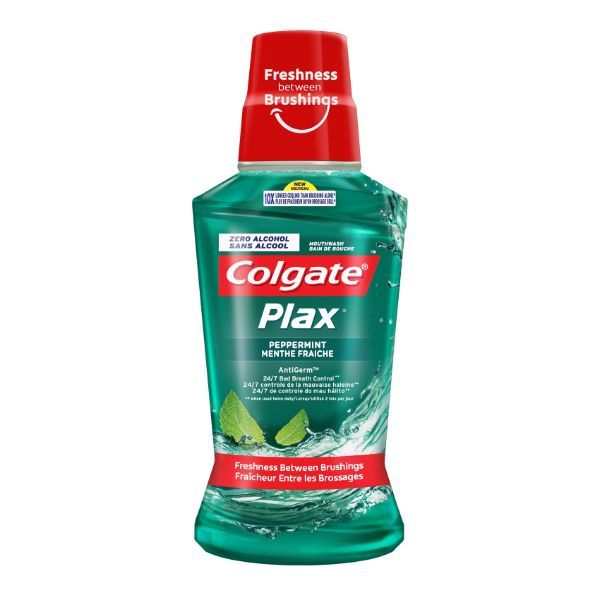 COLGATE MOUTH WASH  PLAX PEPPERMINT 250ML